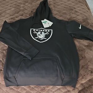 NFL Raiders Black Hoodie with Logo